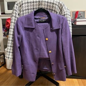 Dolce & Gabbana Purple Women’s Skirt Suit